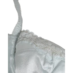 Light Blue Silk Semi-Padded Balconette Underwear