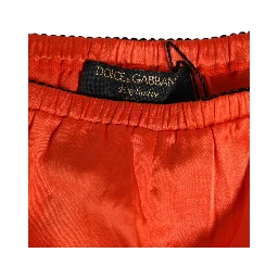 Red Silk Satin Lace Shorts Underwear