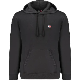 Black Cotton Men Sweater