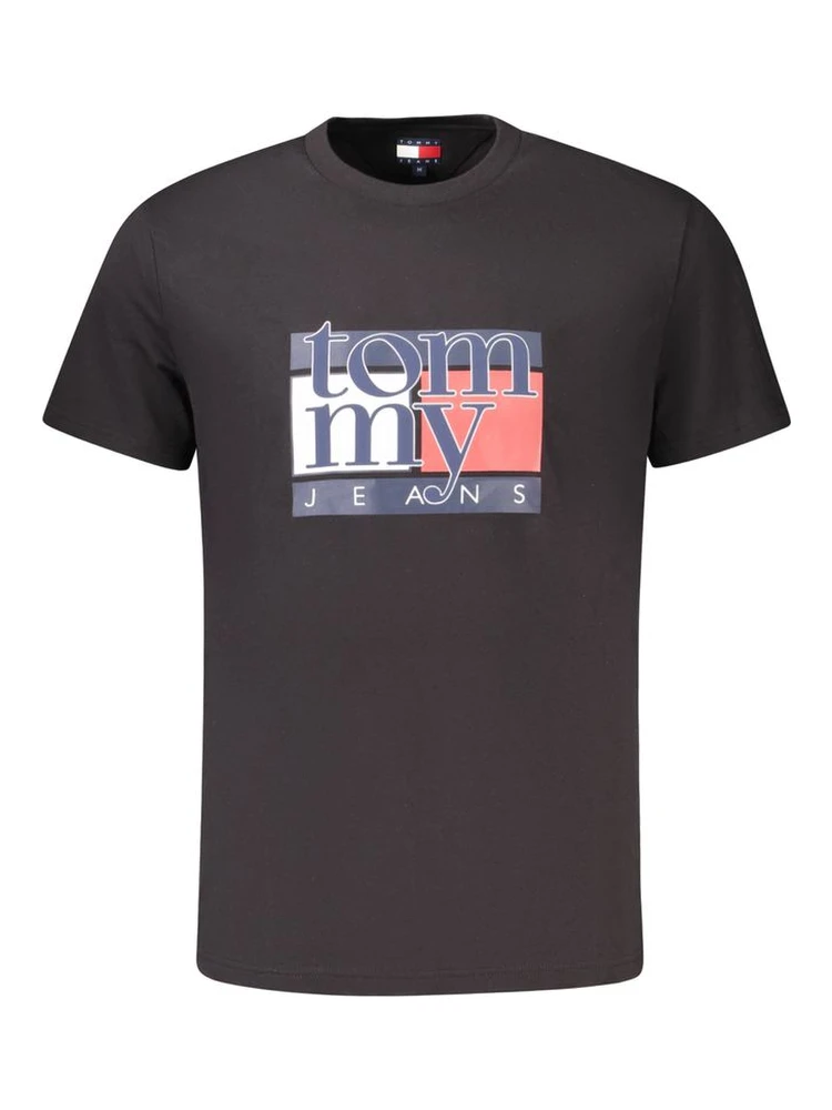Black Cotton Men T-Shirt