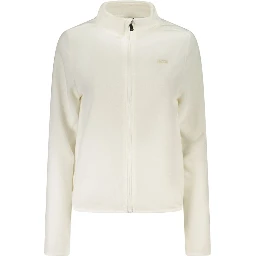 White Polyester Women Sweater