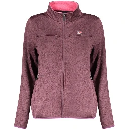"Viola Polyester Woman Sweatshirt with External Zip Pockets"