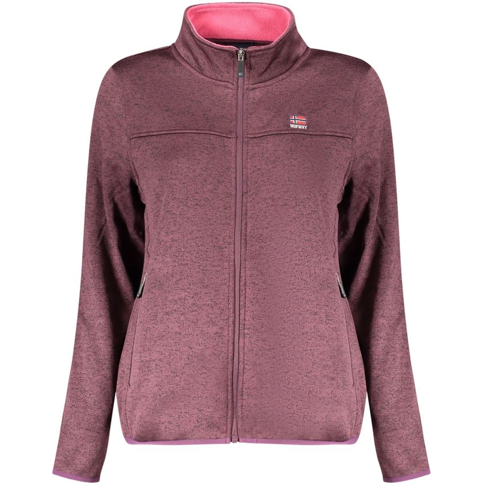 "Viola Polyester Woman Sweatshirt with External Zip Pockets"