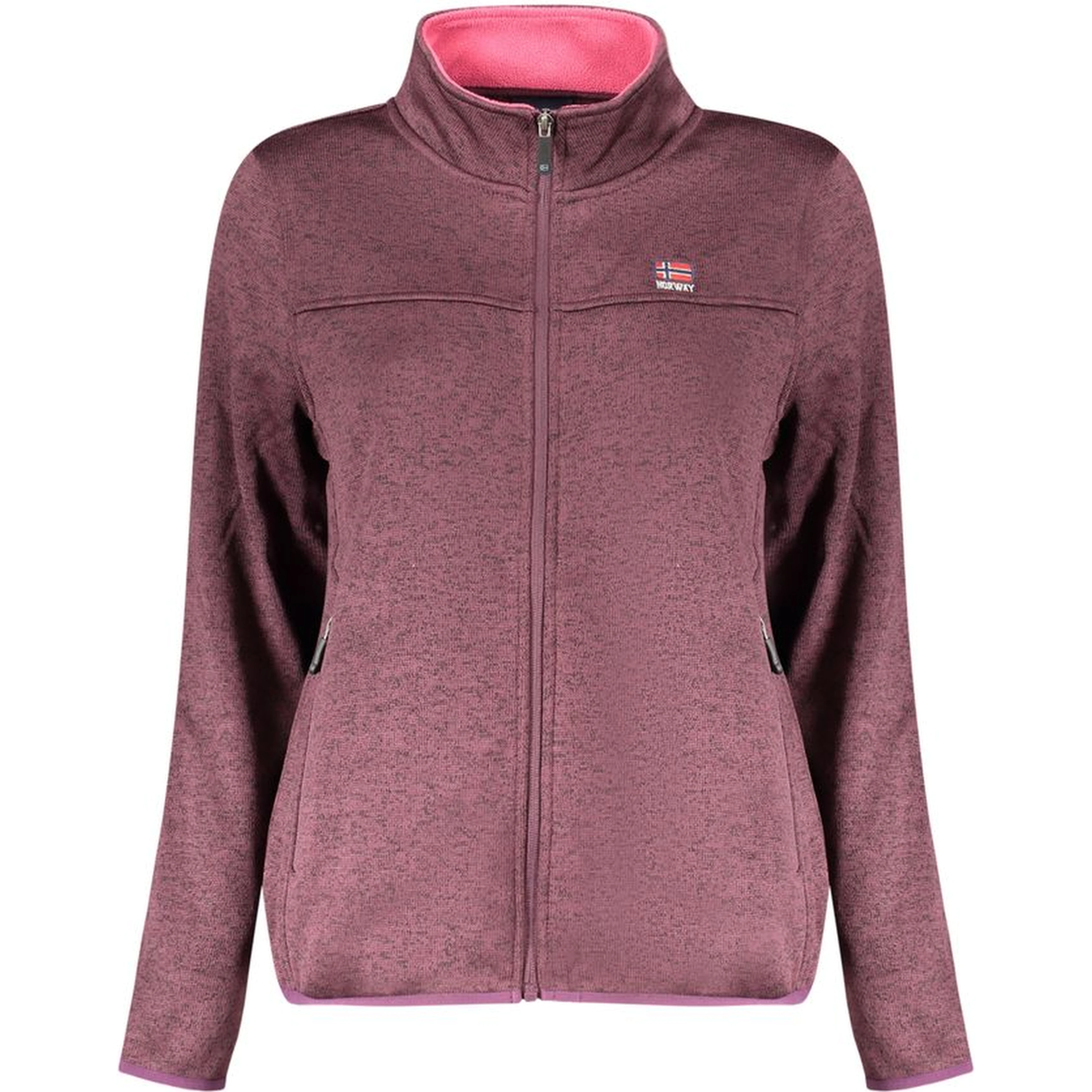 "Viola Polyester Woman Sweatshirt with External Zip Pockets"