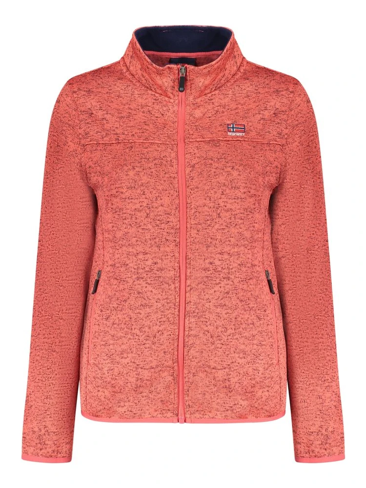 Pink Polyester Women Sweater
