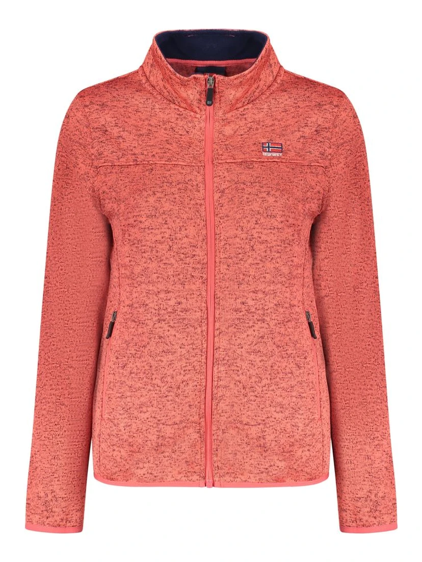 Pink Polyester Women Sweater