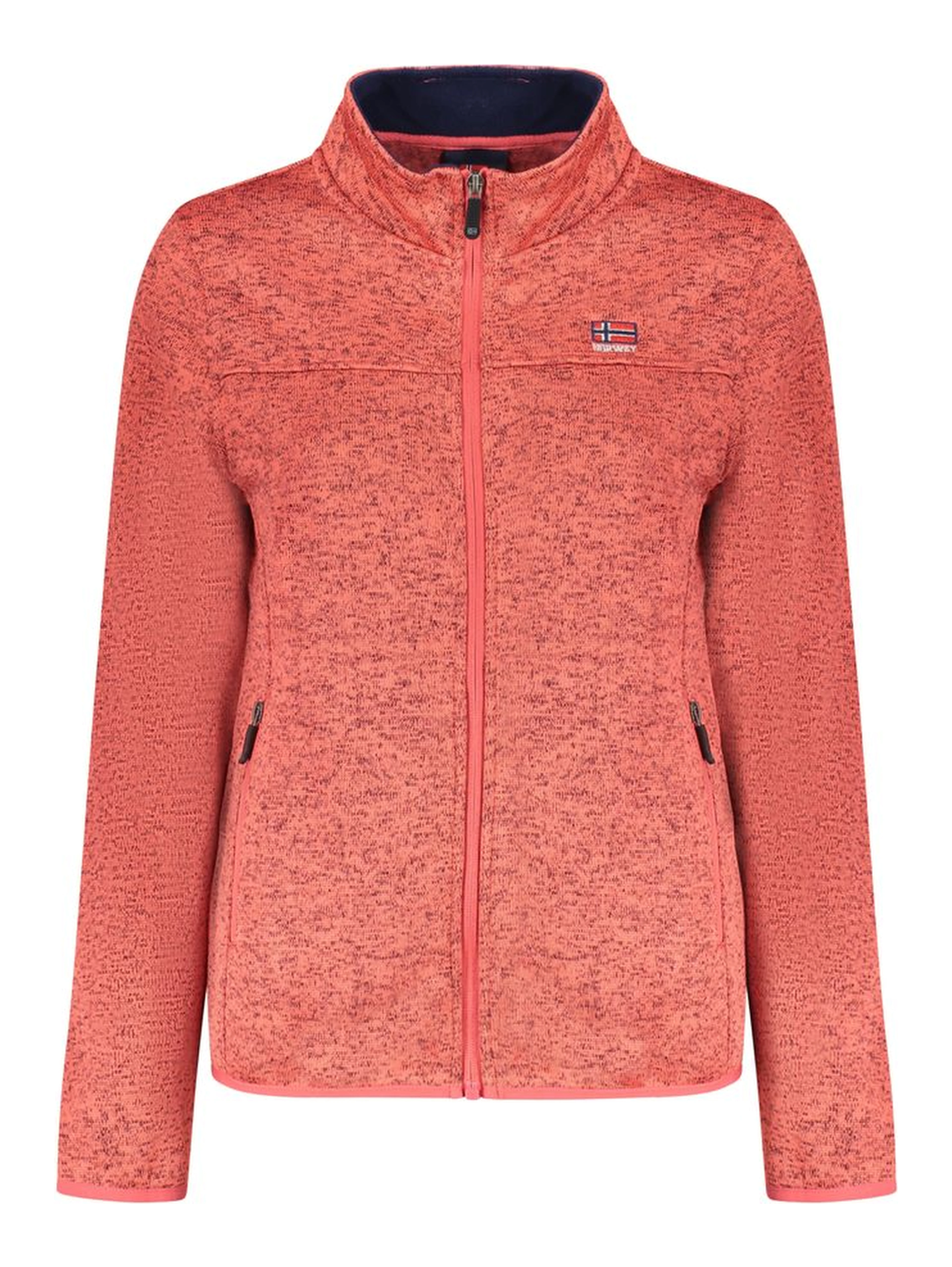 Pink Polyester Women Sweater