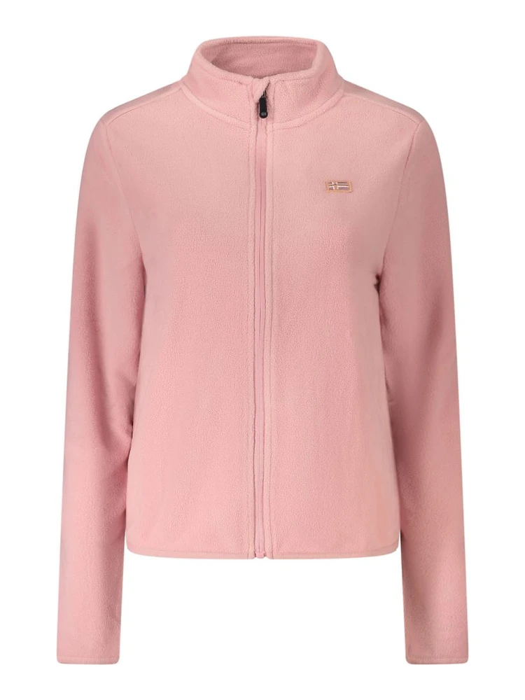Pink Polyester Women Sweater