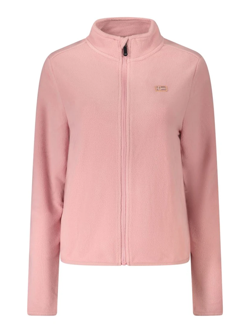 Pink Polyester Women Sweater