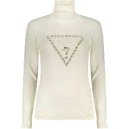 White Viscose Women Sweater