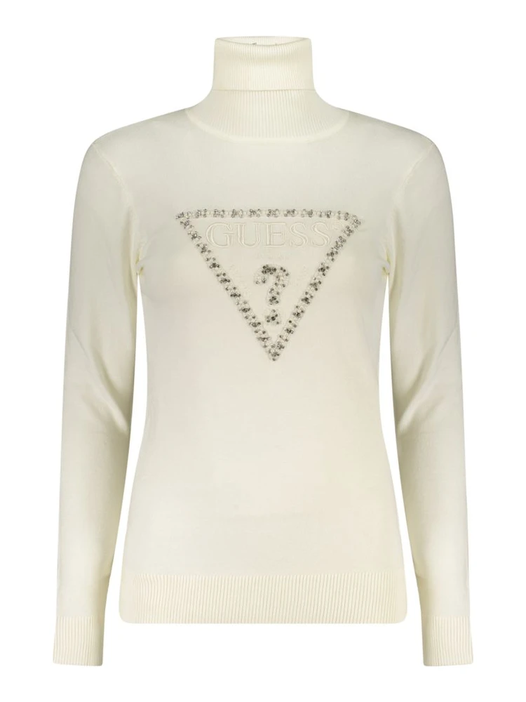 White Viscose Women Sweater