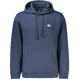 Blue Cotton Men Sweater