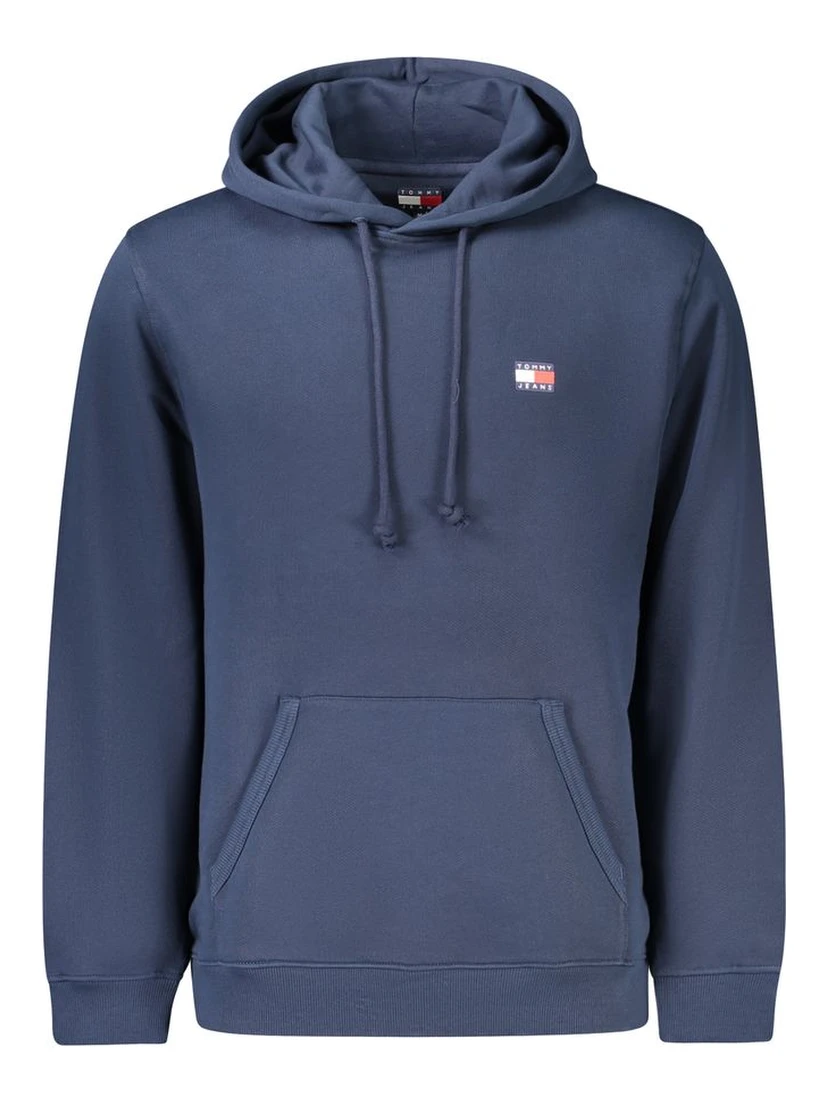 Blue Cotton Men Sweater