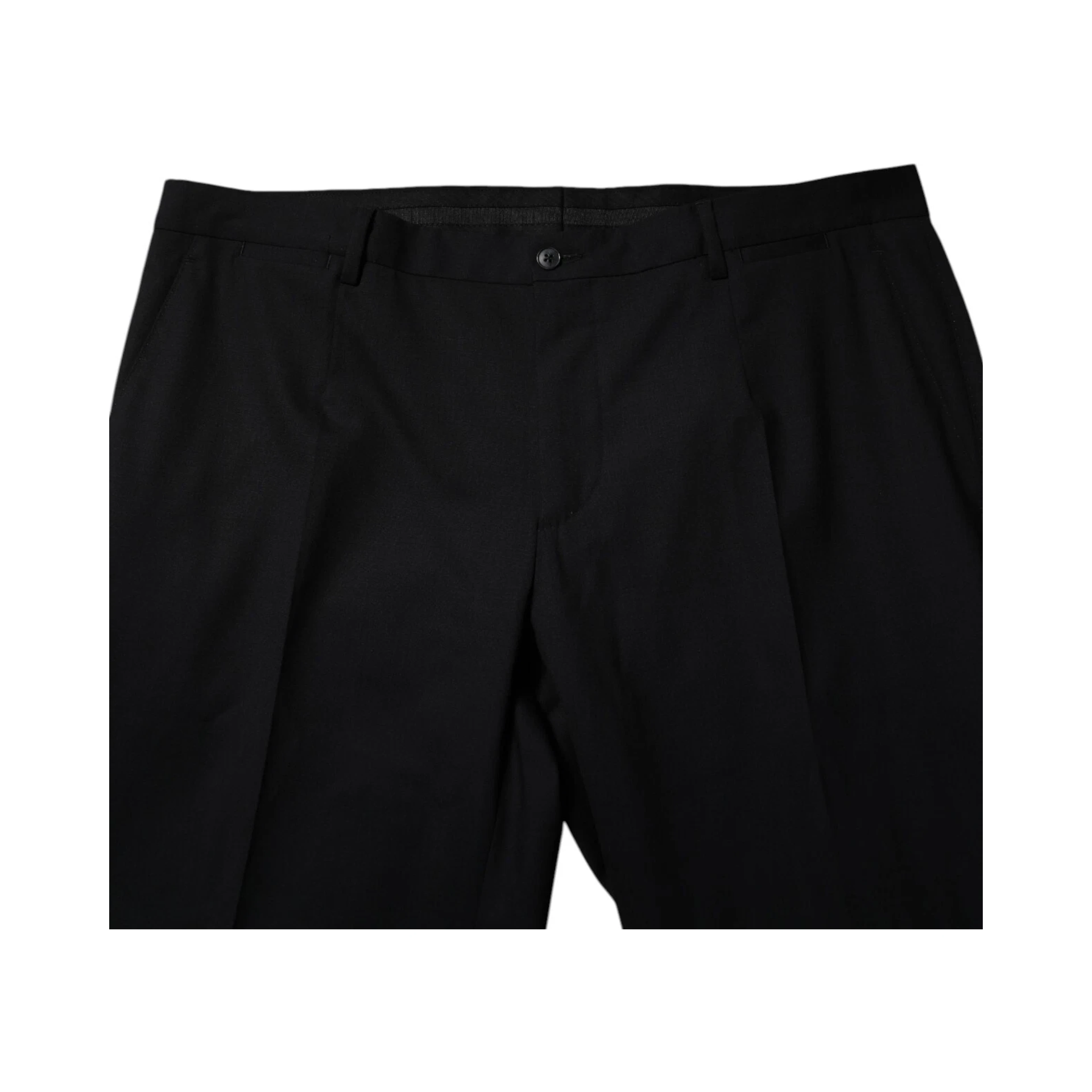 Black Wool Formal Dress Men Trousers Pants
