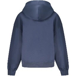Blue Cotton Women Sweater