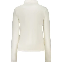 White Polyester Women Sweater
