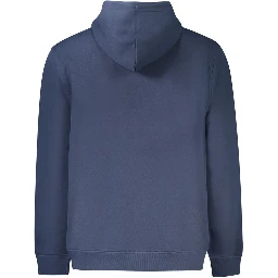 Blue Cotton Men Sweater