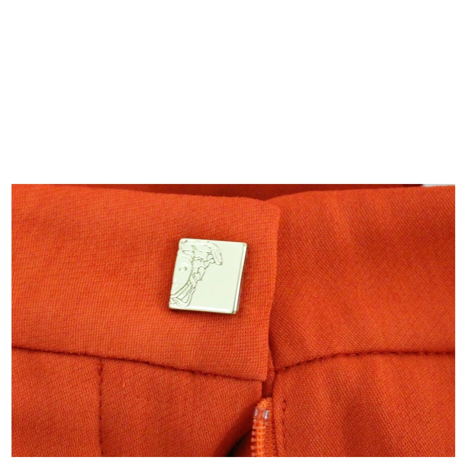 Red Pants Cropped 3/4 Short Nude Capri Pants