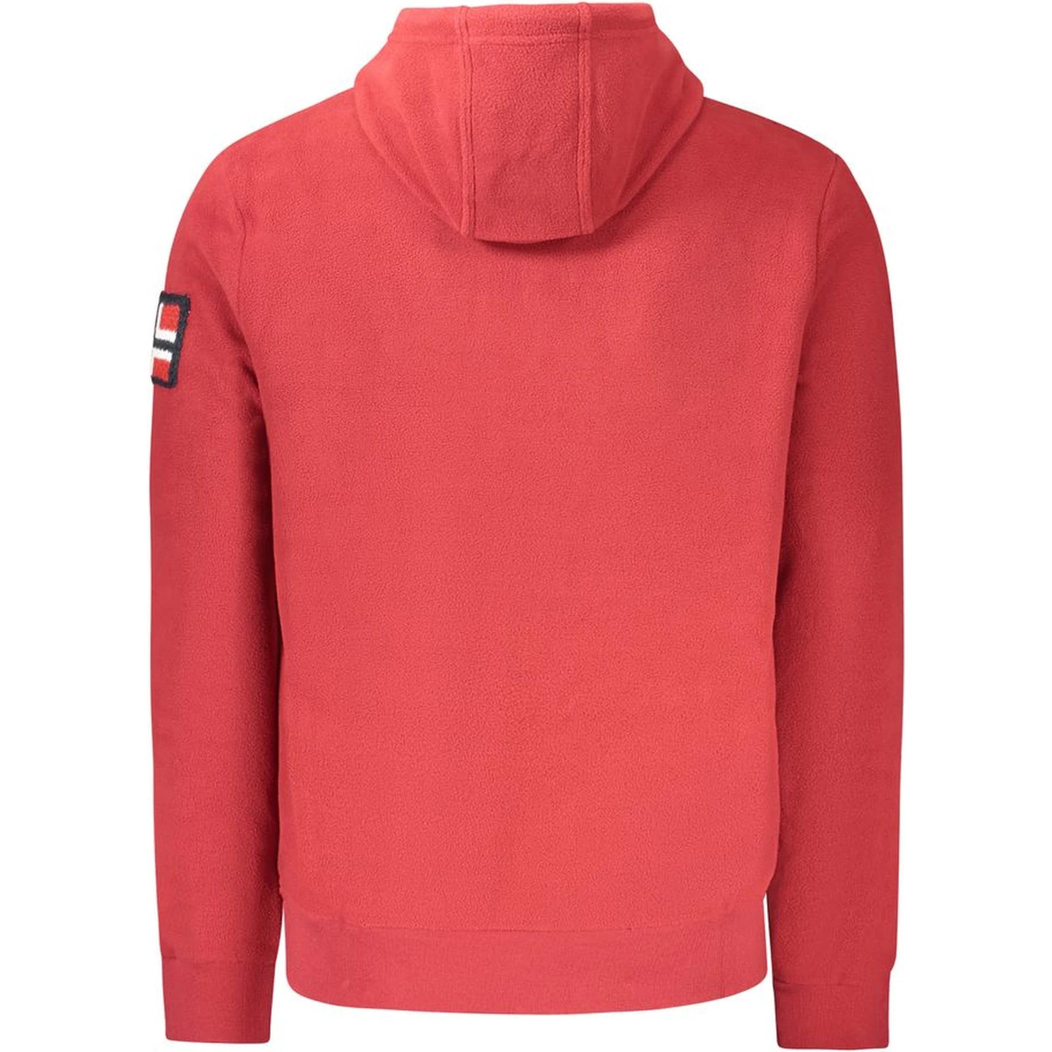 Red Polyester Men Sweater