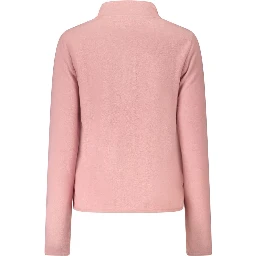 Pink Polyester Women Sweater