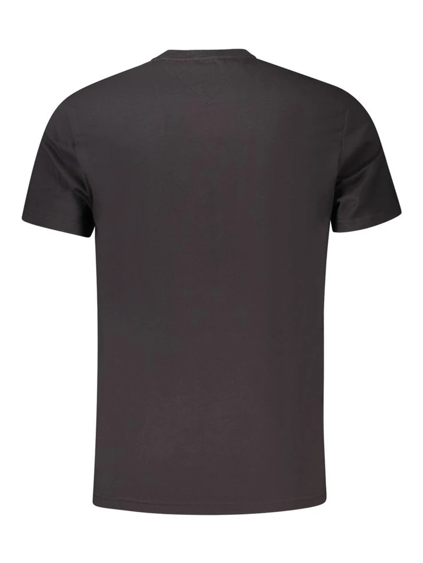 Black Cotton Men T-Shirt