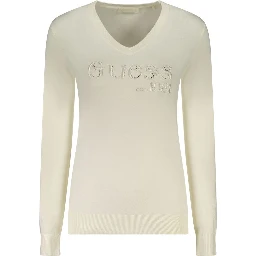 White Viscose Women Sweater