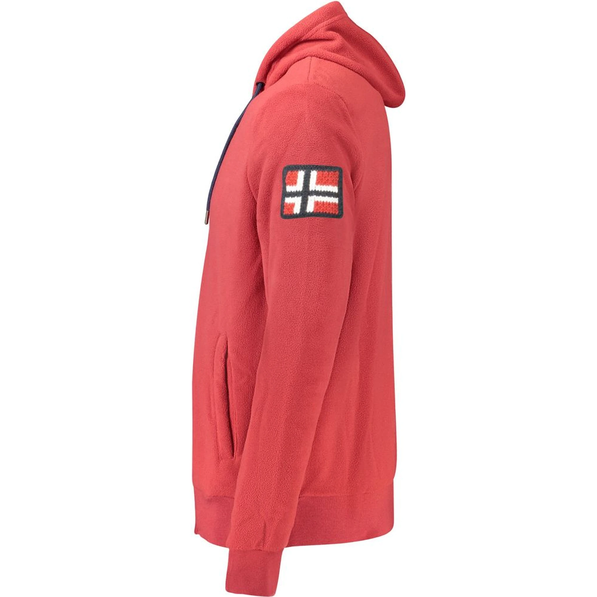 Red Polyester Men Sweater