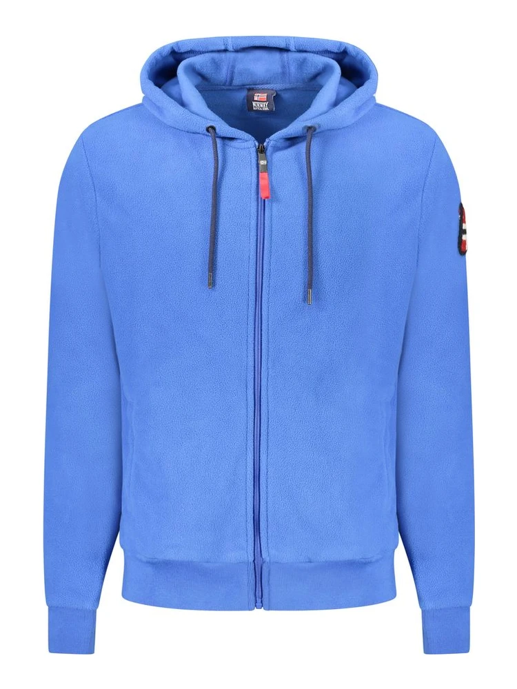 Blue Polyester Men Sweater