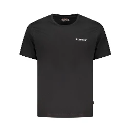Black Cotton Men T-Shirt