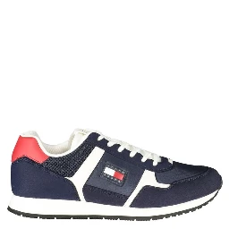 Blue Polyester Men Sneaker