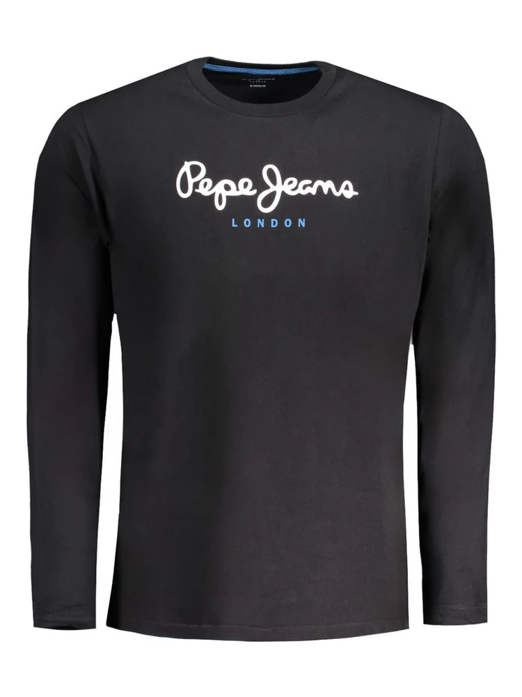 Black Cotton Men's T-Shirt