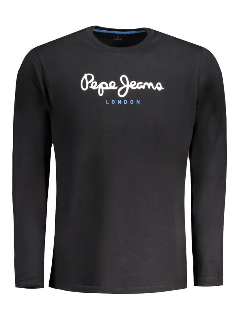 Black Cotton Men's T-Shirt