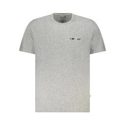 Gray Cotton Men T-Shirt