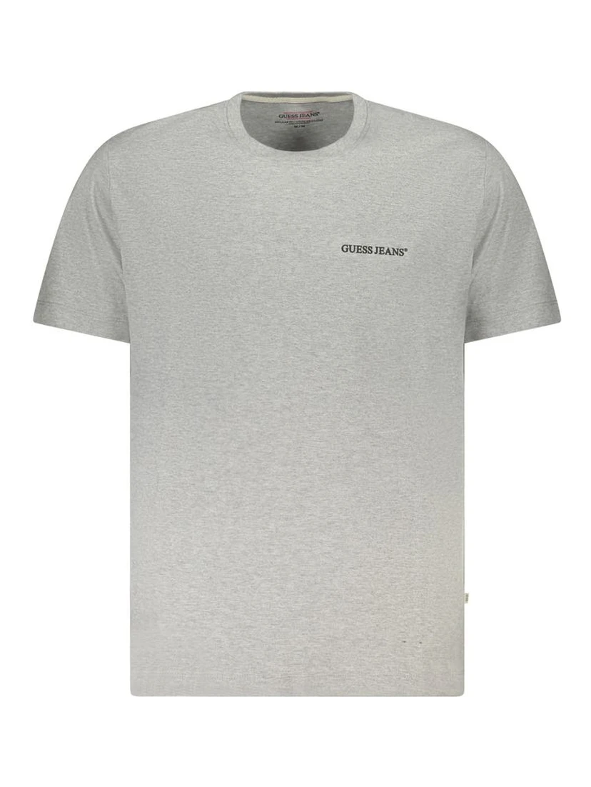 Gray Cotton Men T-Shirt