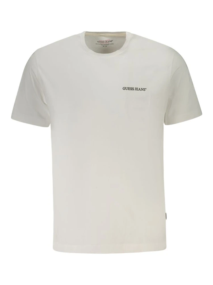 White Cotton Men T-Shirt