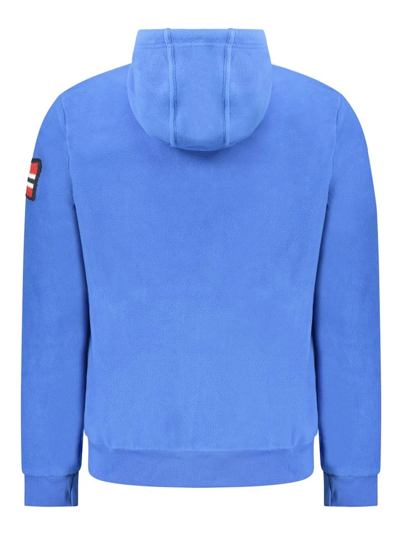 Blue Polyester Men Sweater
