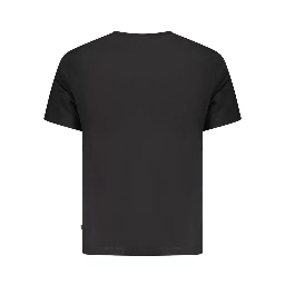 Black Cotton Men T-Shirt