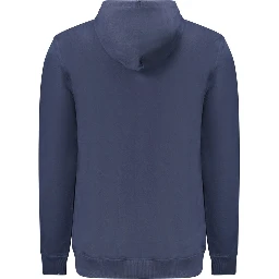 Blue Cotton Men Sweater