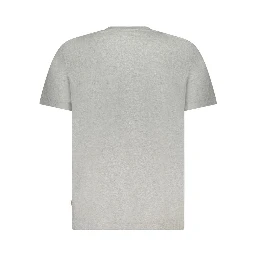 Gray Cotton Men T-Shirt