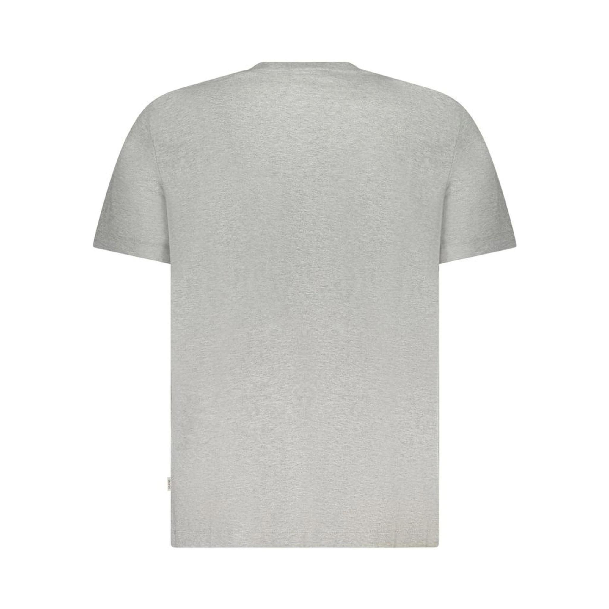 Gray Cotton Men T-Shirt