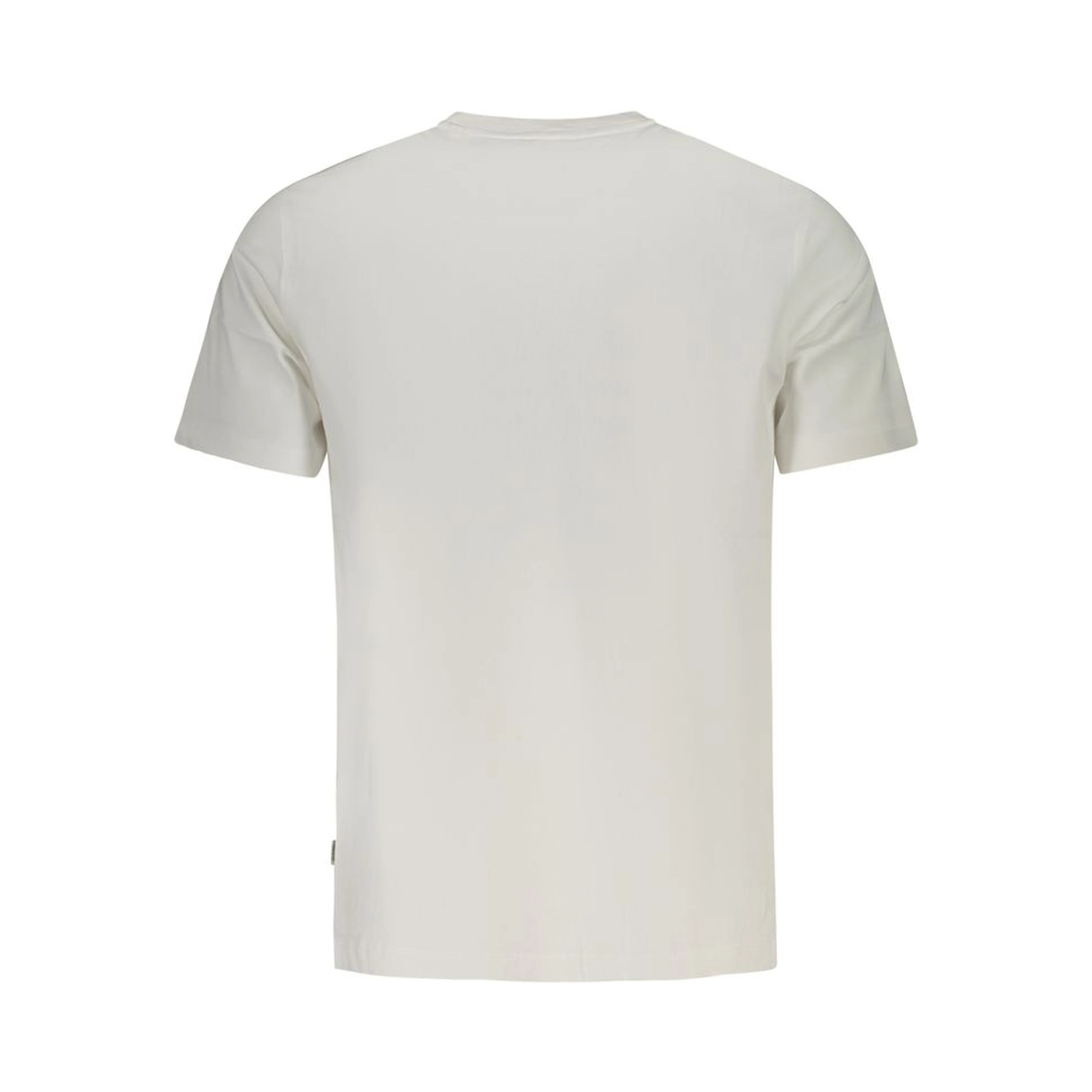 White Cotton Men T-Shirt