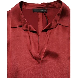 Burgundy Acetate Viscose Satin Long Dress