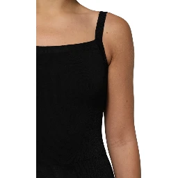 Black Square Neck Bodycon Ruched Mini Dress
