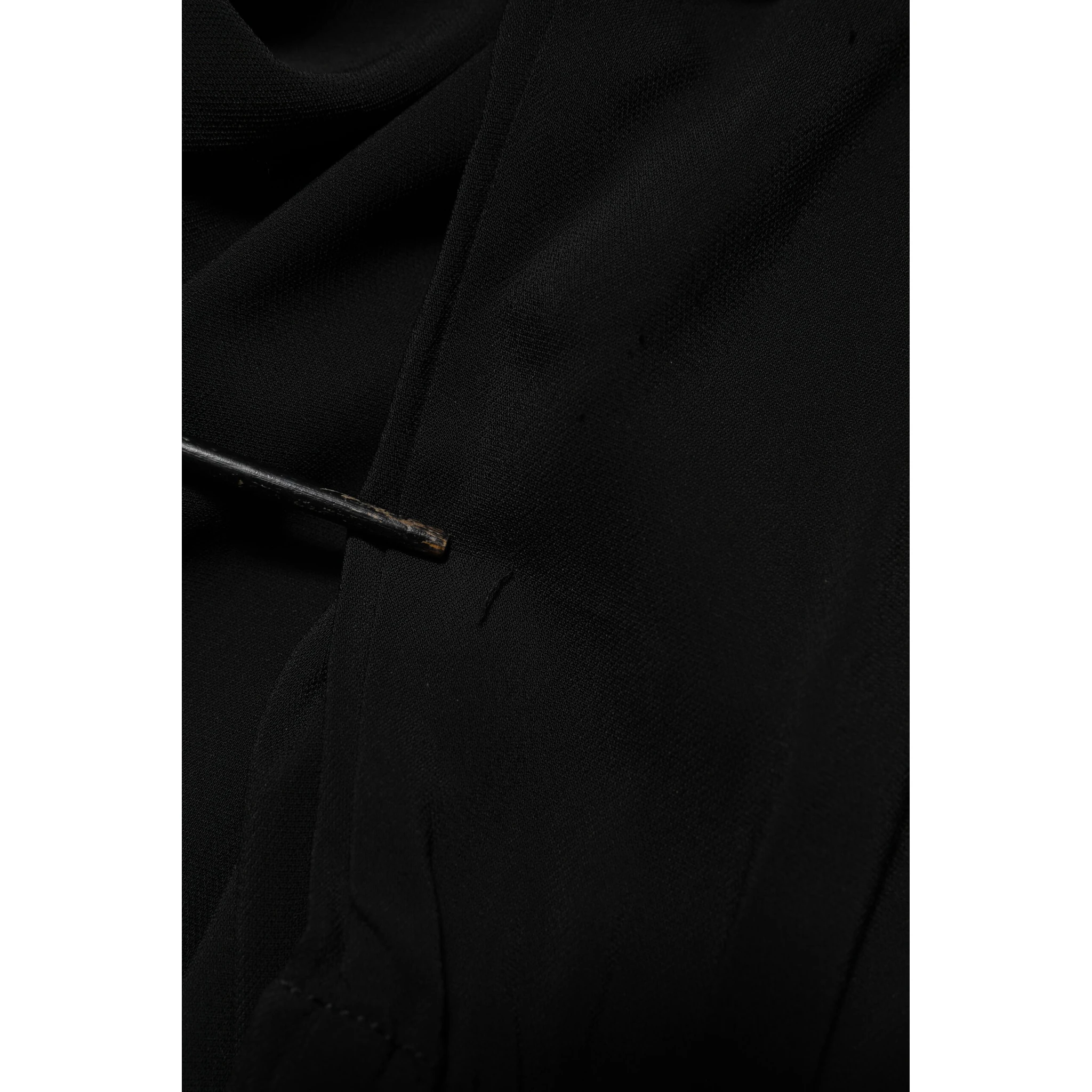 Black Viscose Blend Shirt Style Belted  Dress