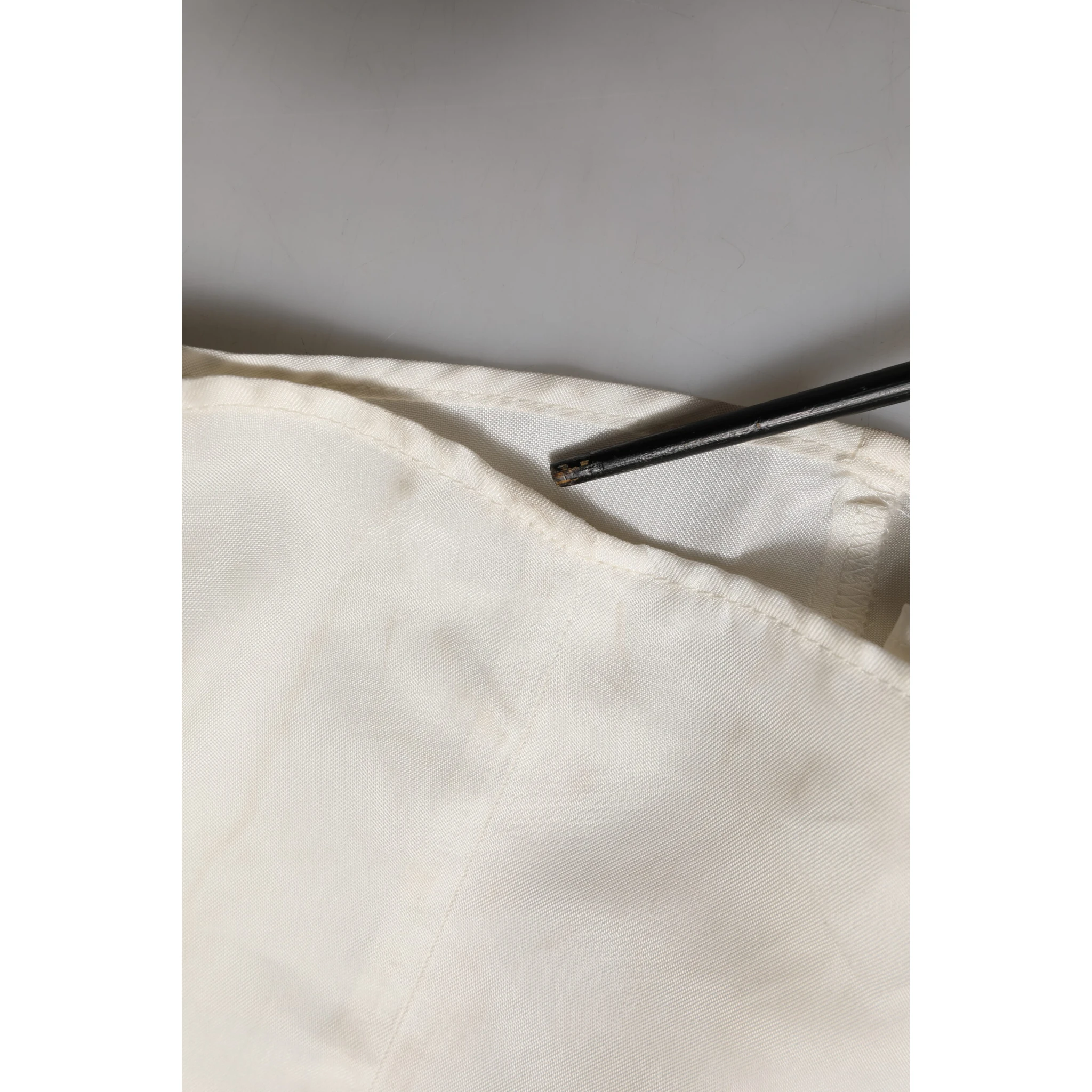 Ivory White Sleeveless Maxi Cupro Viscose Dress