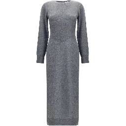 Gray Cashmere Casual Dress
