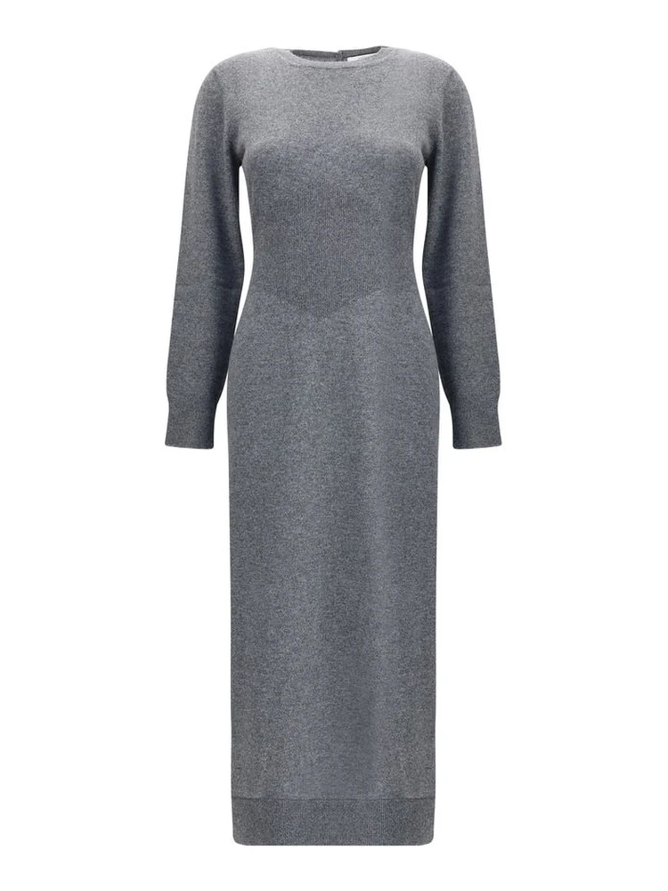 Gray Cashmere Casual Dress