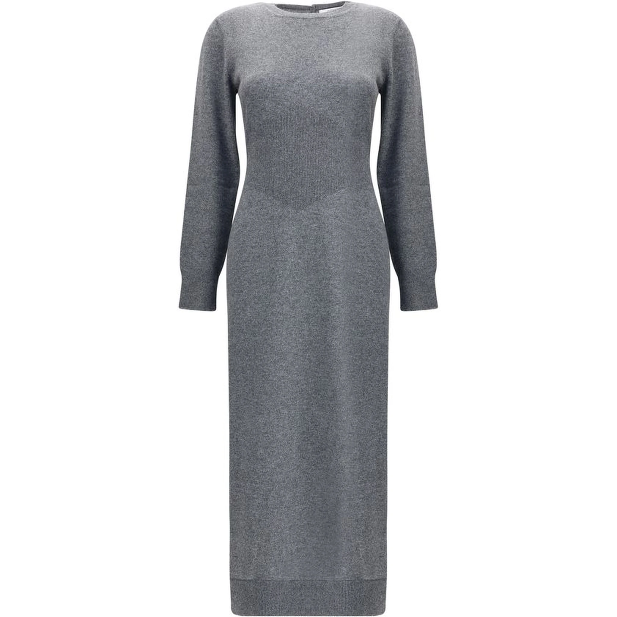 Gray Cashmere Casual Dress