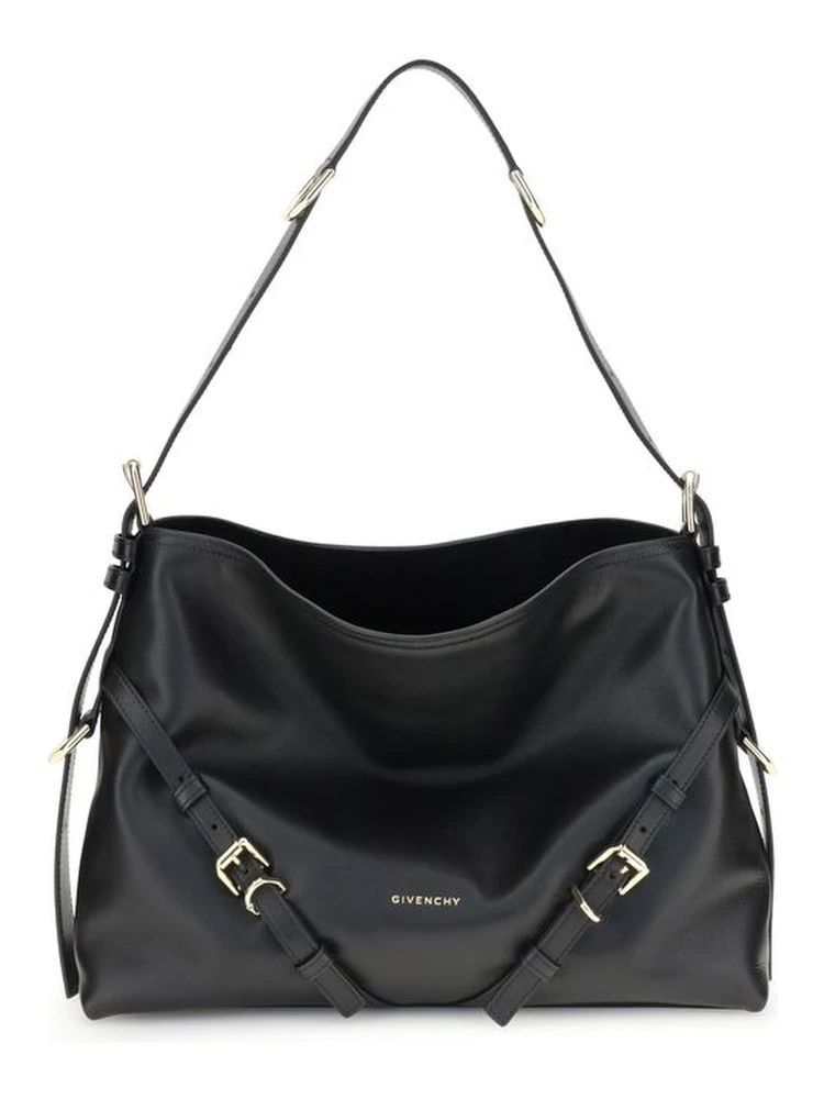 Black Calf Leather Bos Taurus Shoulder Bag