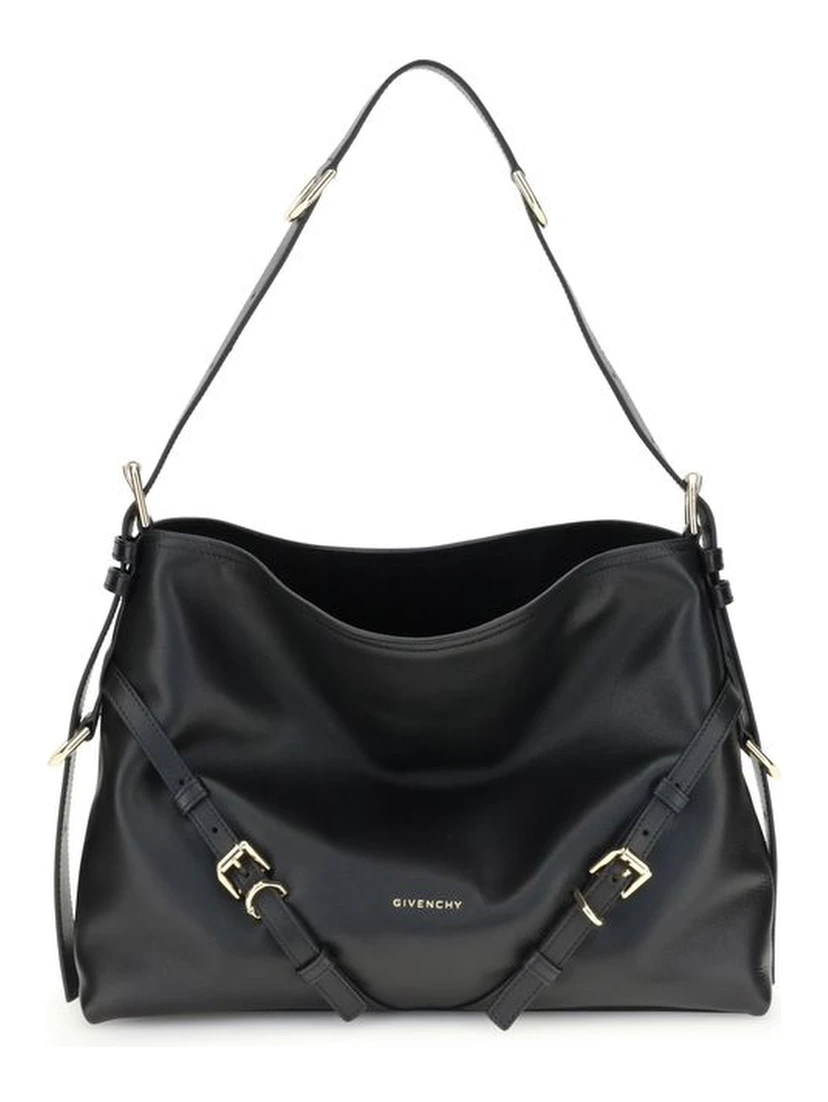 Black Calf Leather Bos Taurus Shoulder Bag